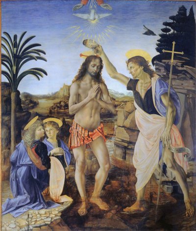 Baptême du Christ - Andrea Verrocchio